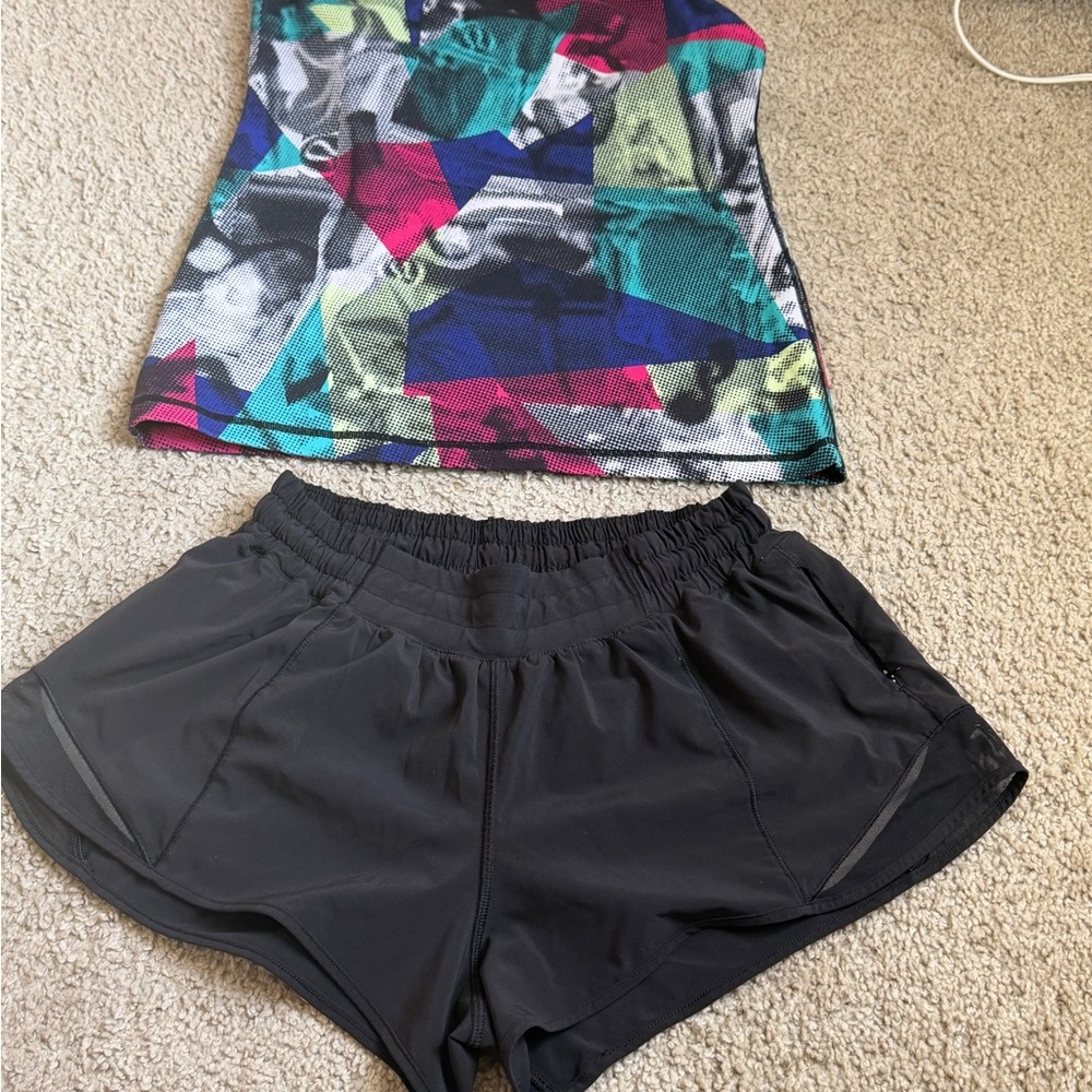 lululemon set athletica Black Women's Athletic Shorts - Picture 2 of 8